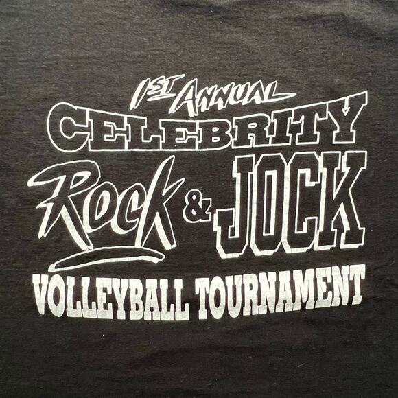 Vintage 90s Sun Chips Celebrity Rock Jock Volleyball T Shirt Single Stitch Snack - Picture 5 of 10